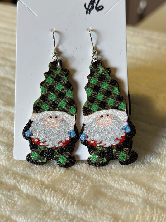Green Gnome Earrings