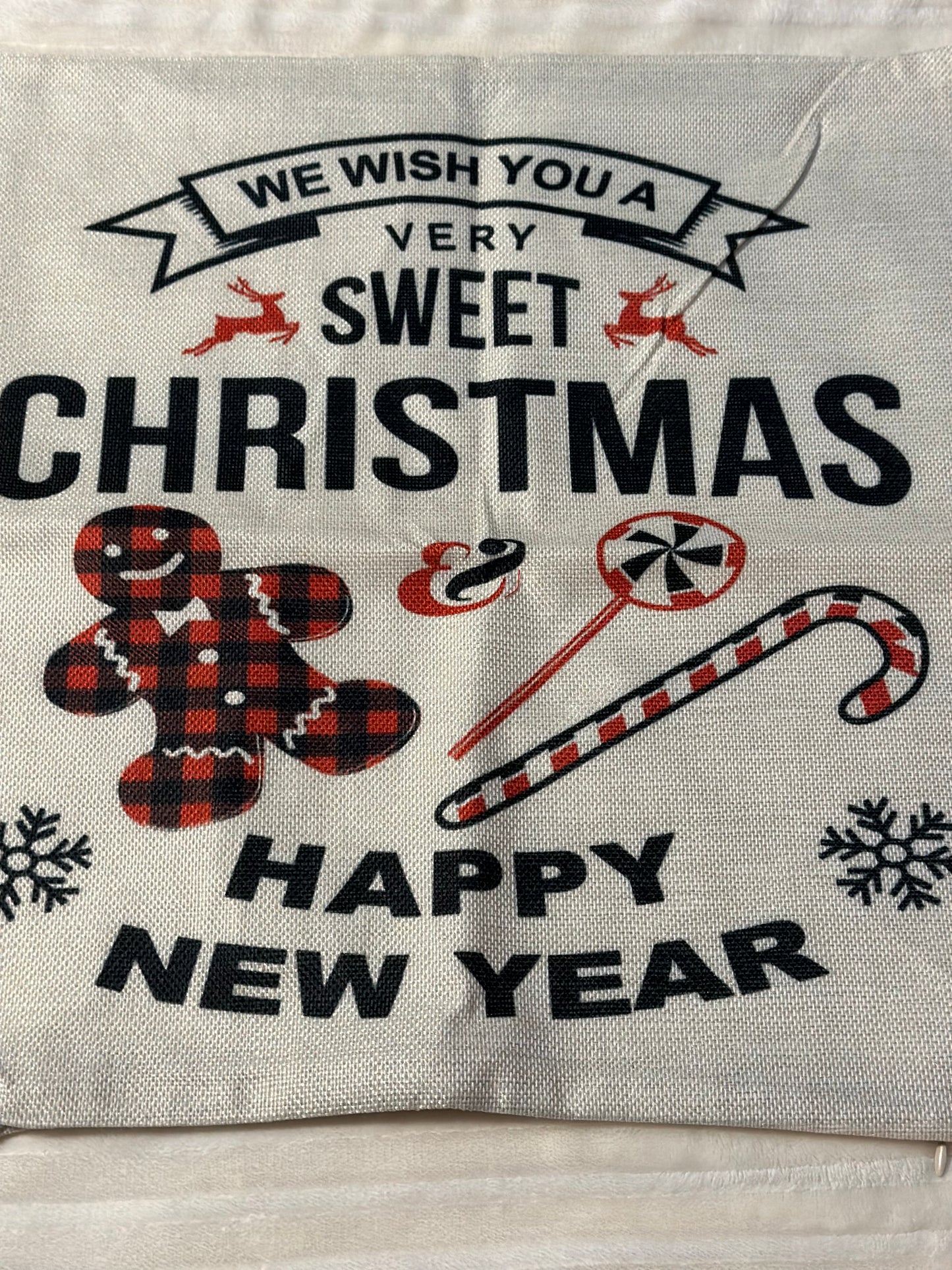 Sweet Christmas Pillow Cover